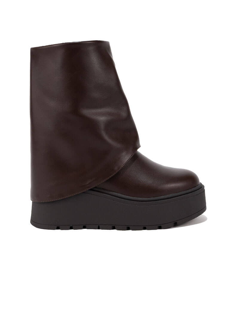 Bottines à revers plié